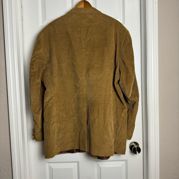 Lauren Ralph Lauren Mens Corduroy Blazer Jacket in Camel Brown - Picture 5 of 7